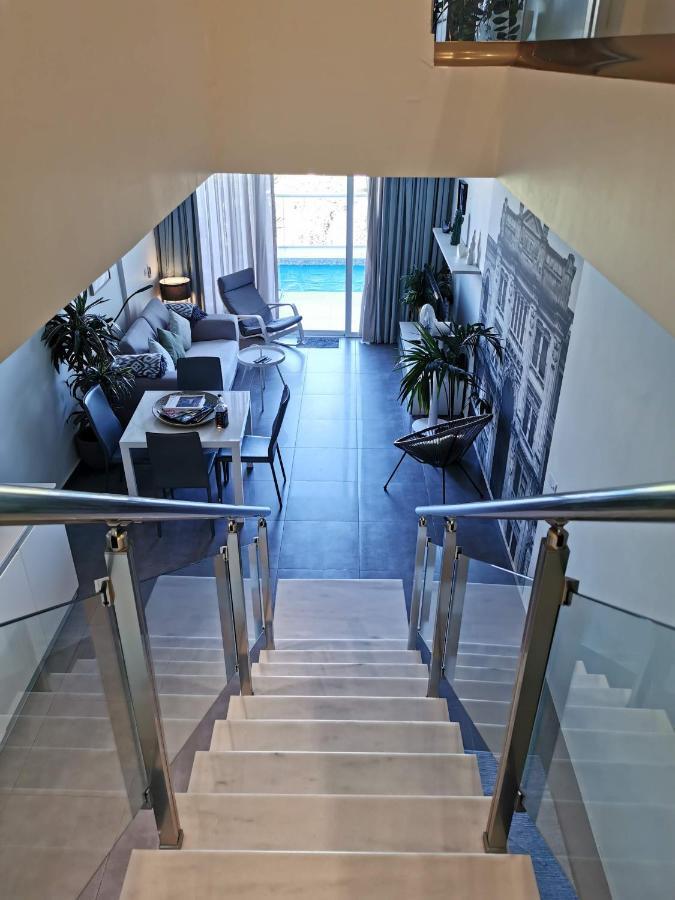 Duplex Maisonette With Heated P-Pool And Jacuzzi Saint Julian's Exteriér fotografie